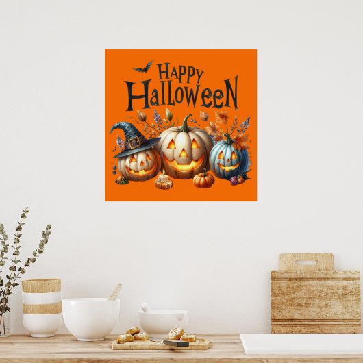 Happy Halloween Poster (Küche)