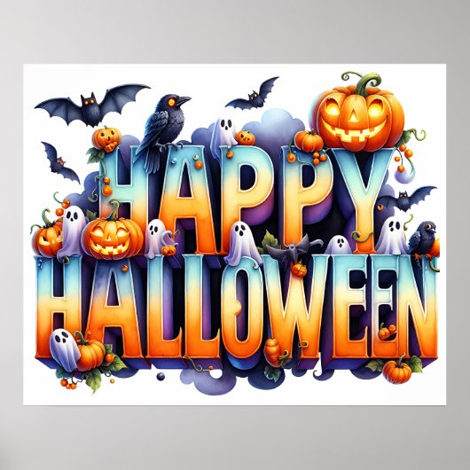 Happy Halloween Poster (Vorne)