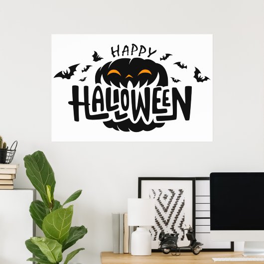 Happy Halloween Poster (Heimbüro)