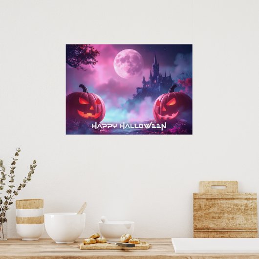HAPPY HALLOWEEN POSTER (Küche)