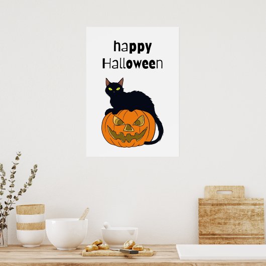 Happy Halloween Poster (Küche)