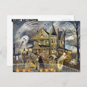 Happy Halloween Postkarte (Vorne/Hinten)
