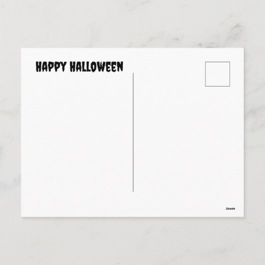 Happy Halloween Postkarte (Rückseite)