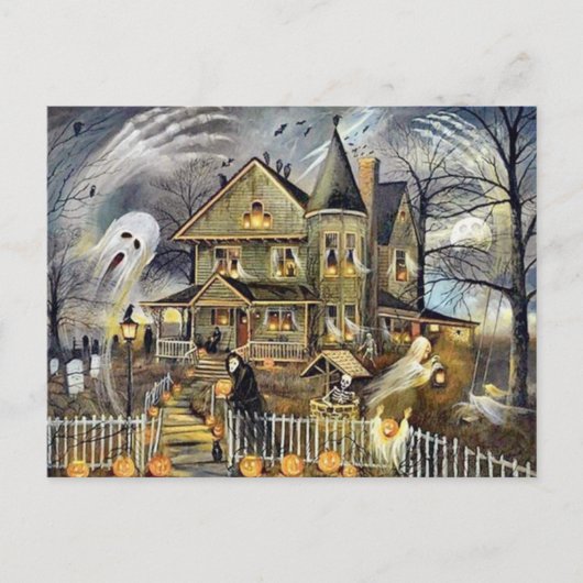 Happy Halloween Postkarte (Vorderseite)