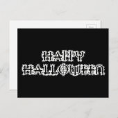 Happy Halloween Postkarte (Vorne/Hinten)