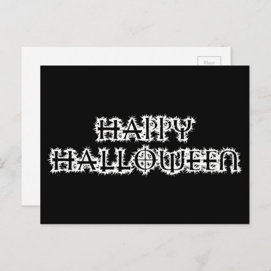Happy Halloween Postkarte (Vorne/Hinten)