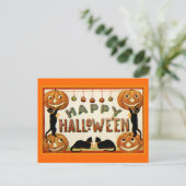 Happy Halloween Postkarte (Stehend Vorderseite)