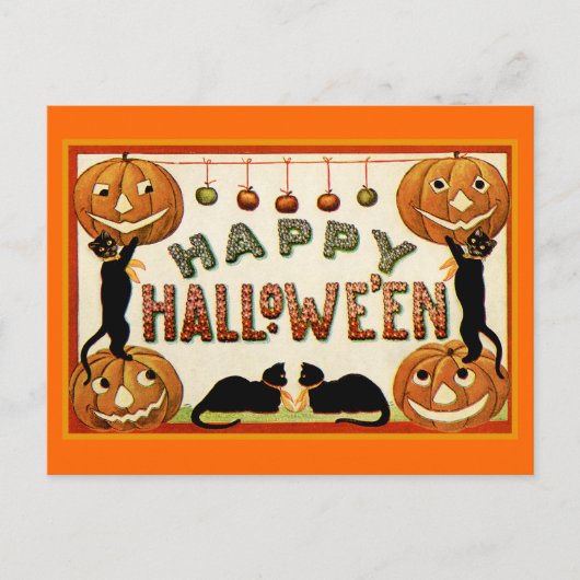 Happy Halloween Postkarte (Vorderseite)