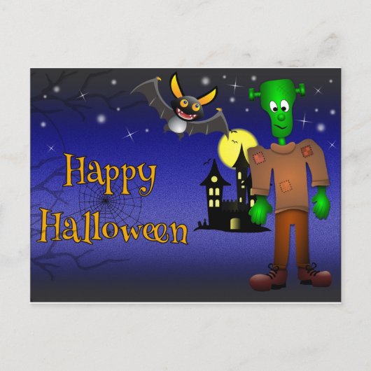 Happy Halloween Postkarte (Vorderseite)