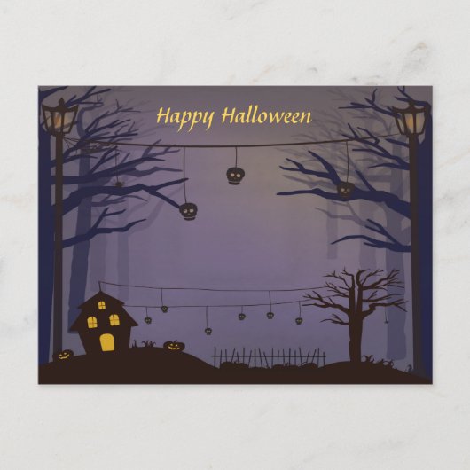 Happy Halloween Postkarte (Vorderseite)