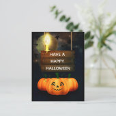 Happy Halloween Postkarte (Stehend Vorderseite)