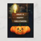 Happy Halloween Postkarte (Vorderseite)