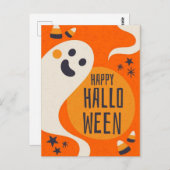 Happy Halloween Postkarte (Vorne/Hinten)