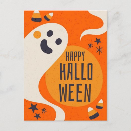 Happy Halloween Postkarte (Vorderseite)