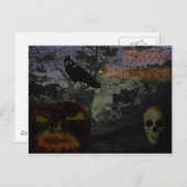 Happy Halloween Postkarte (Vorne/Hinten)