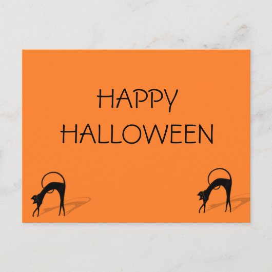 "HAPPY HALLOWEEN" Postkarte (Vorderseite)