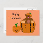 Happy Halloween Postkarte (Vorne/Hinten)