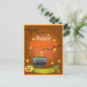 Happy Halloween Postkarte (Stehend Vorderseite)