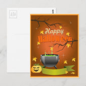 Happy Halloween Postkarte (Vorne/Hinten)