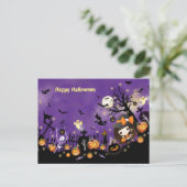 Happy Halloween Postkarte (Stehend Vorderseite)