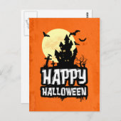 Happy Halloween Postkarte (Vorne/Hinten)