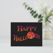 Happy Halloween Postkarte (Stehend Vorderseite)