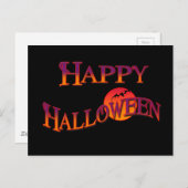 Happy Halloween Postkarte (Vorne/Hinten)