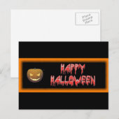 Happy Halloween Postkarte (Vorne/Hinten)