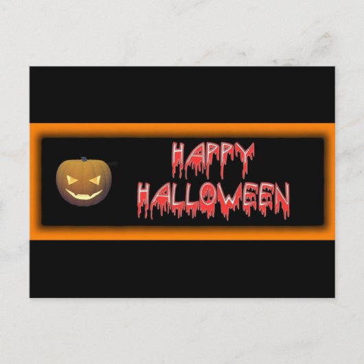 Happy Halloween Postkarte (Vorderseite)
