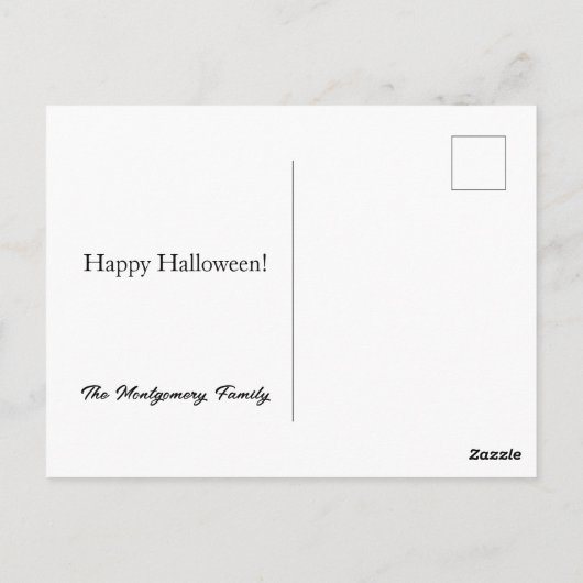 Happy Halloween Postkarte (Rückseite)