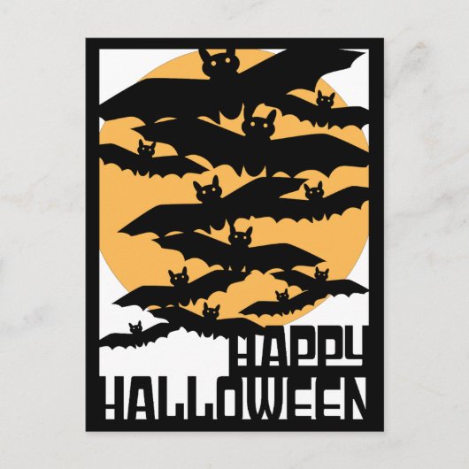 Happy Halloween Postkarte (Vorderseite)