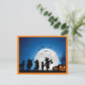 Happy Halloween Postkarte (Stehend Vorderseite)