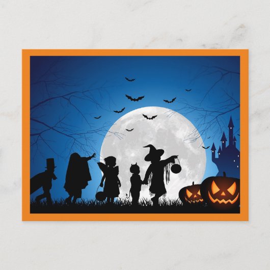 Happy Halloween Postkarte (Vorderseite)