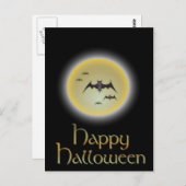 Happy Halloween Postkarte (Vorne/Hinten)