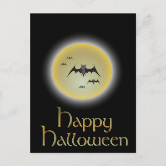Happy Halloween Postkarte (Vorderseite)