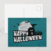 Happy Halloween Postkarte (Vorne/Hinten)