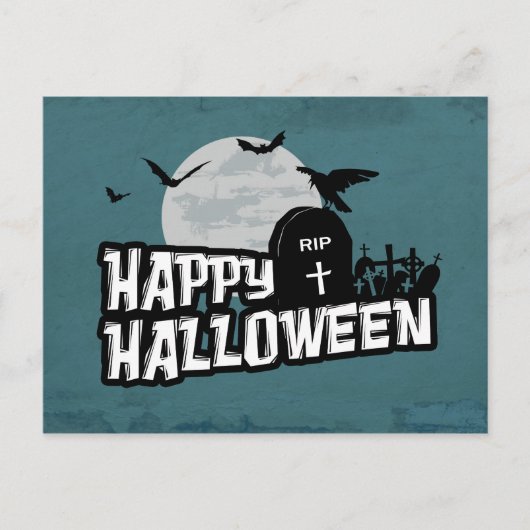 Happy Halloween Postkarte (Vorderseite)