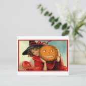 Happy Halloween Postkarte (Stehend Vorderseite)