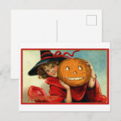 Happy Halloween Postkarte (Vorne/Hinten)