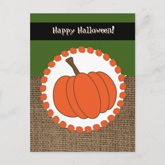 Happy Halloween Postkarte (Vorderseite)