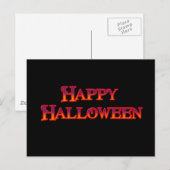 Happy Halloween Postkarte (Vorne/Hinten)