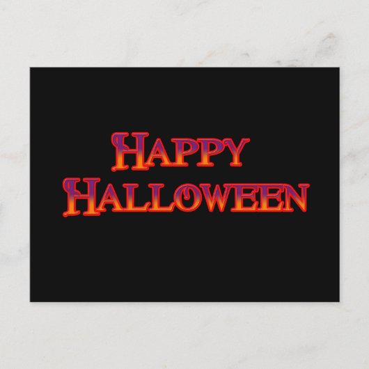Happy Halloween Postkarte (Vorderseite)