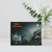 HAPPY HALLOWEEN POSTKARTE (Stehend Vorderseite)