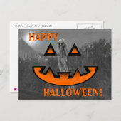 Happy Halloween Postkarte (Vorne/Hinten)