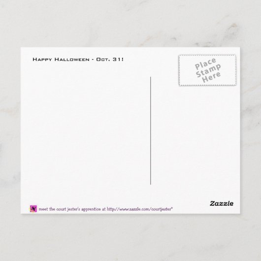 Happy Halloween Postkarte (Rückseite)