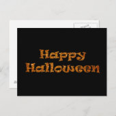 Happy Halloween Postkarte (Vorne/Hinten)