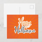 Happy Halloween Postkarte (Vorne/Hinten)