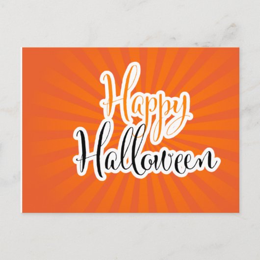 Happy Halloween Postkarte (Vorderseite)