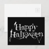 Happy Halloween Postkarte (Vorne/Hinten)