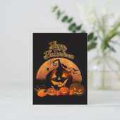 Happy Halloween Postkarte (Stehend Vorderseite)